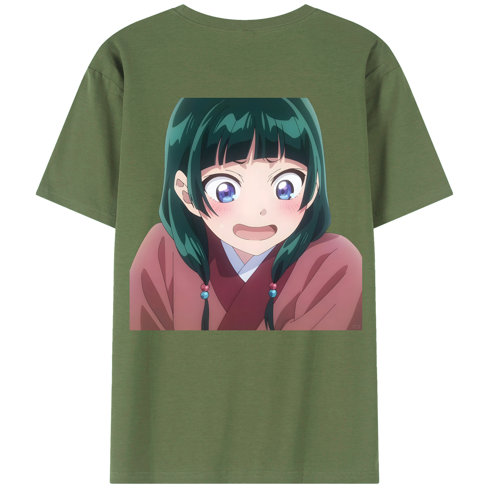 （画像用） 薬屋のひとりごと The Apothecary Diaries 綿100％ メンズ半袖Tシャツ（バックプリント） 通気性